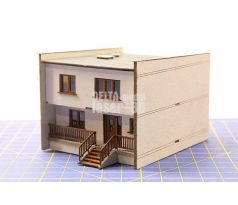 Dům řadovka, bez garáže (měřítko TT - 4ks)
