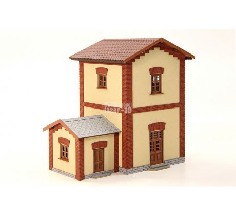 Vodárna zděná, s přístavkem (měřítko TT - 1ks)