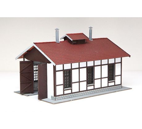 Hrázděná výtopna, 3 okna (měřítko H0 - 1ks)
